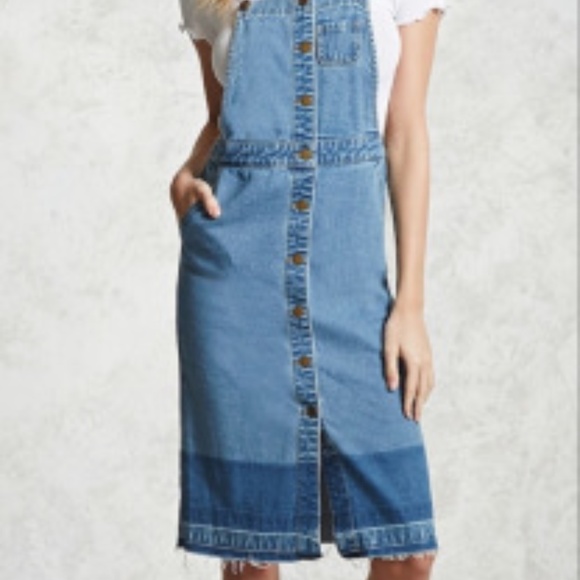 forever 21 denim jumper